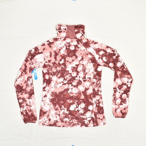 NEW Columbia Women's Pullover Polyester Red Size XS Arctic Air Printed Half - Picture 3 of 8